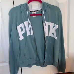 Pink zip up hoodie